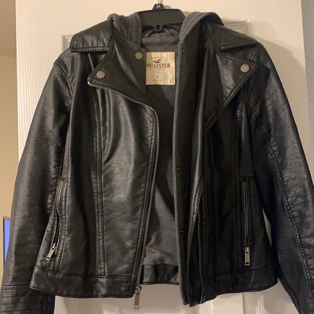 Hooded Biker Jacket